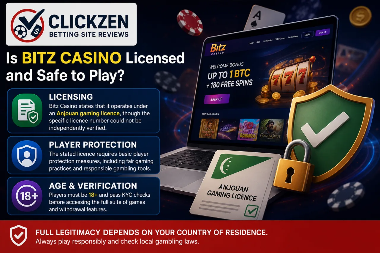 Is Bitz Casino Licensed and Safe to Play