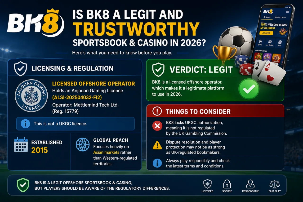 Is BK8 a Legit and Trustworthy Sportsbook & Casino in 2026