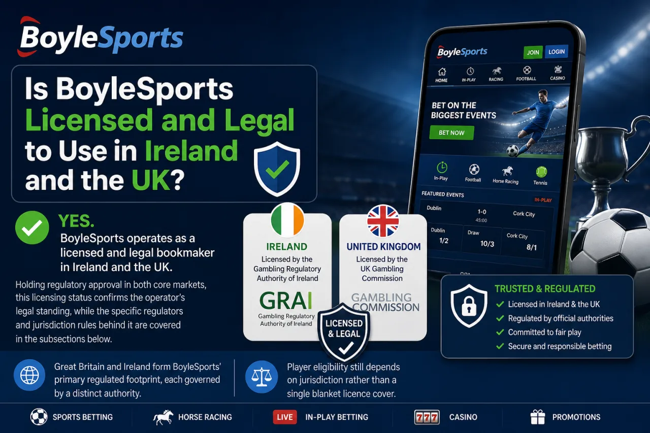 Is BoyleSports Licensed and Legal to Use in Ireland and Great Britain