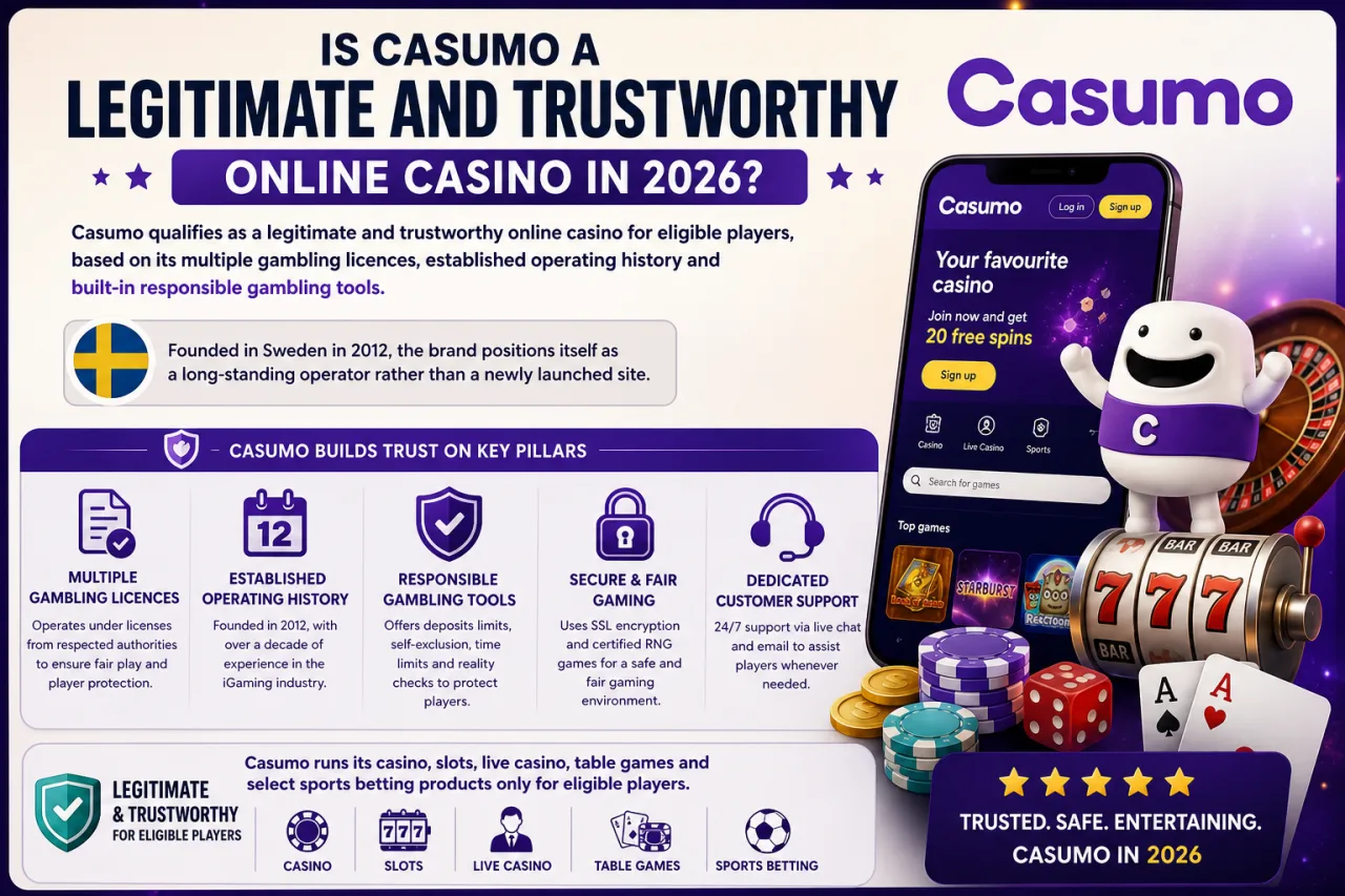 Is Casumo a Legitimate and Trustworthy Online Casino in 2026 Is Casumo a Legitimate and Trustworthy Online Casino in 2026