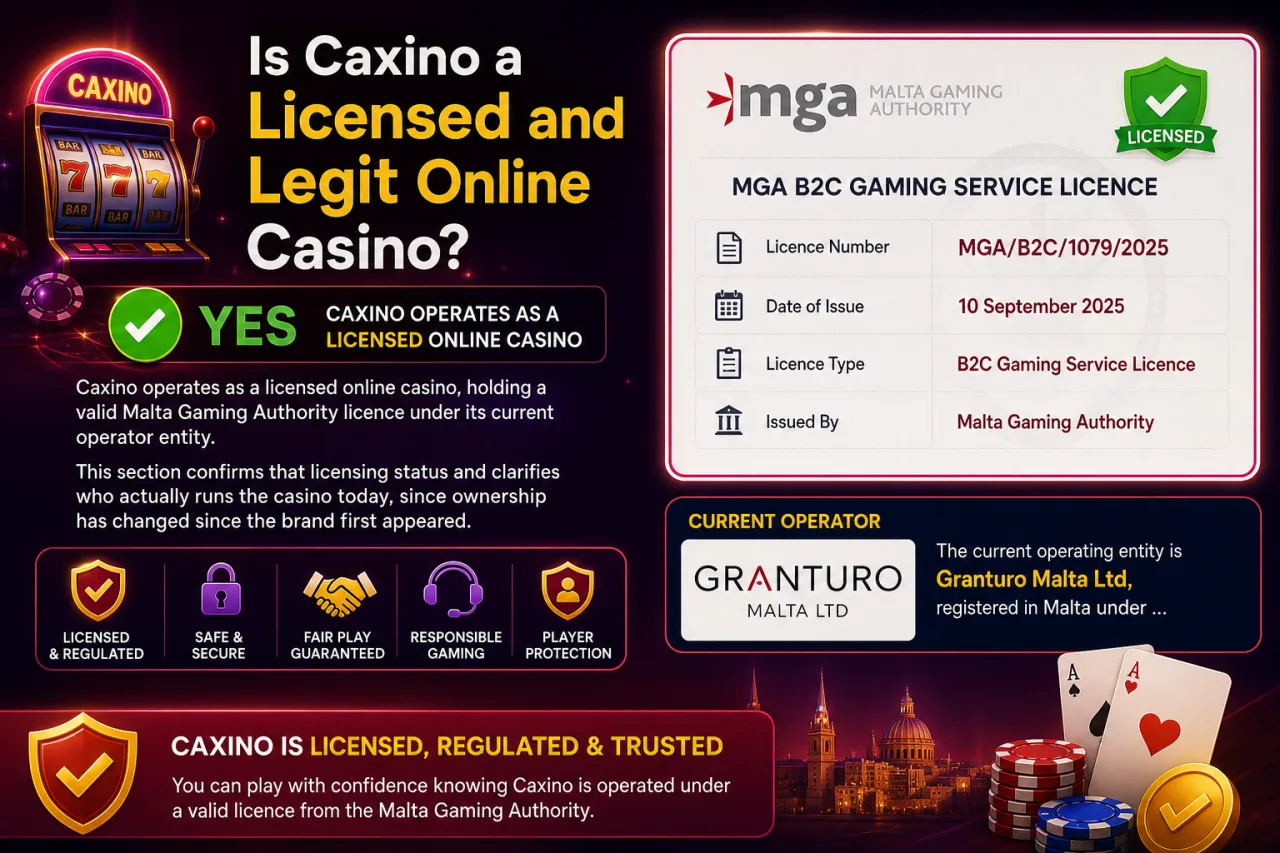 Is Caxino a Licensed and Legit Online Casino