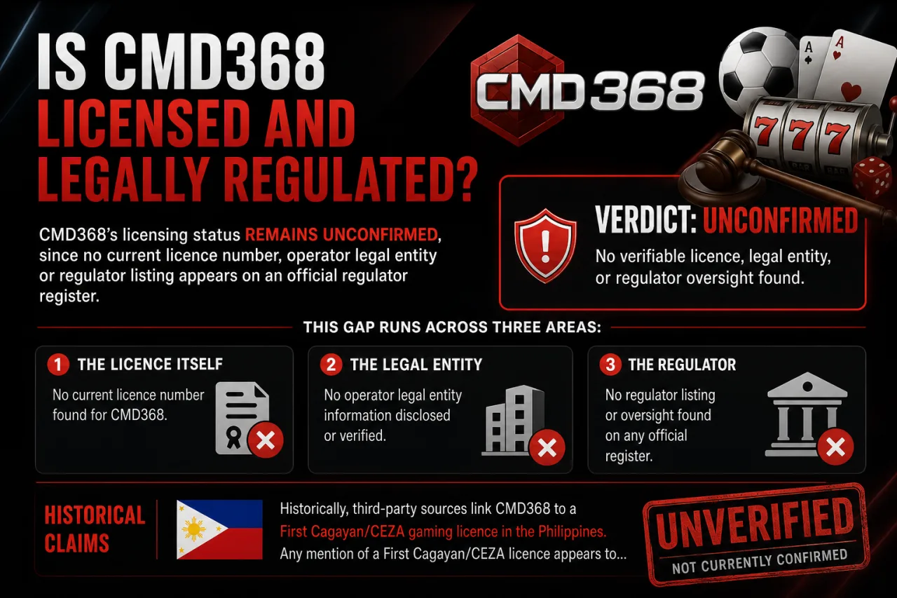 Is CMD368 Licensed and Legally Regulated