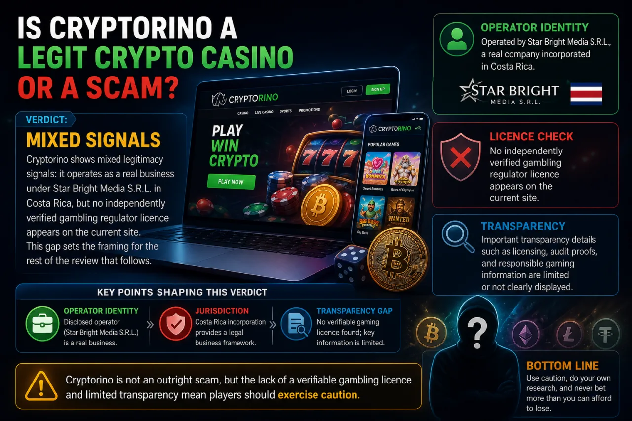 Is Cryptorino a Legit Crypto Casino or a Scam