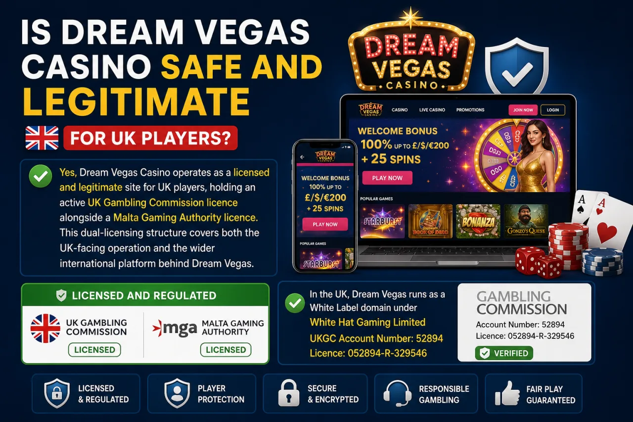 Is Dream Vegas Casino Safe and Legitimate for UK Players