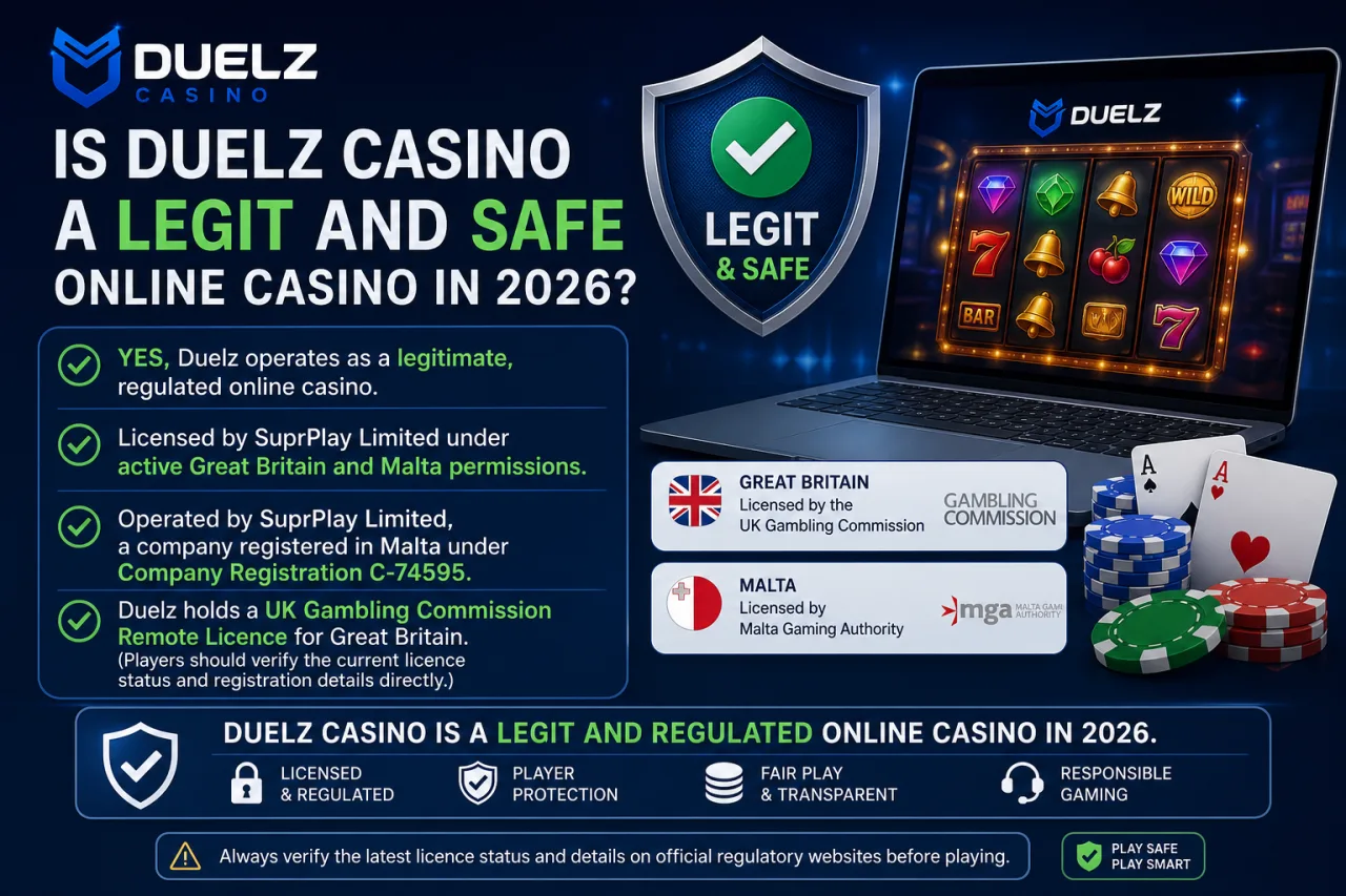 Is Duelz Casino a Legit and Safe Online Casino in 2026