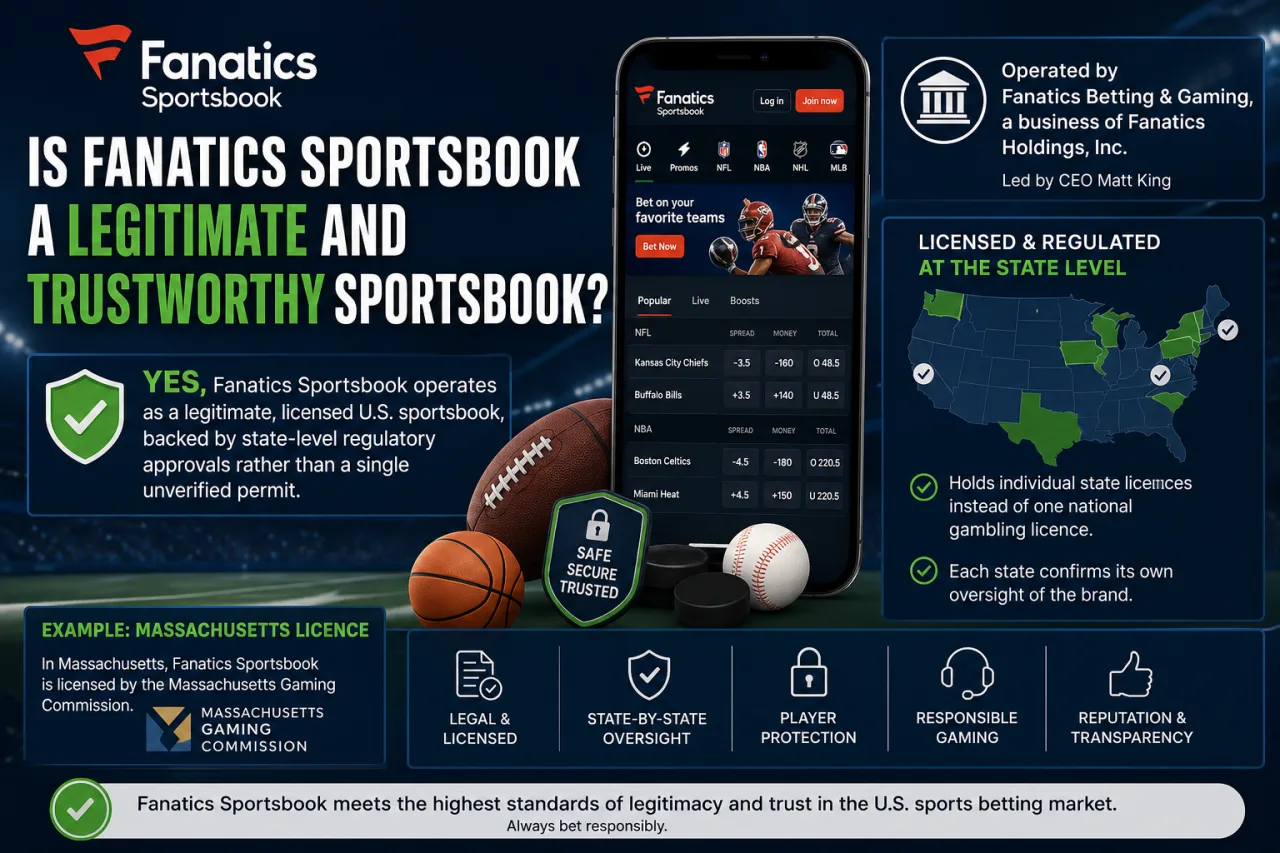 Is Fanatics Sportsbook a Legitimate and Trustworthy Sportsbook