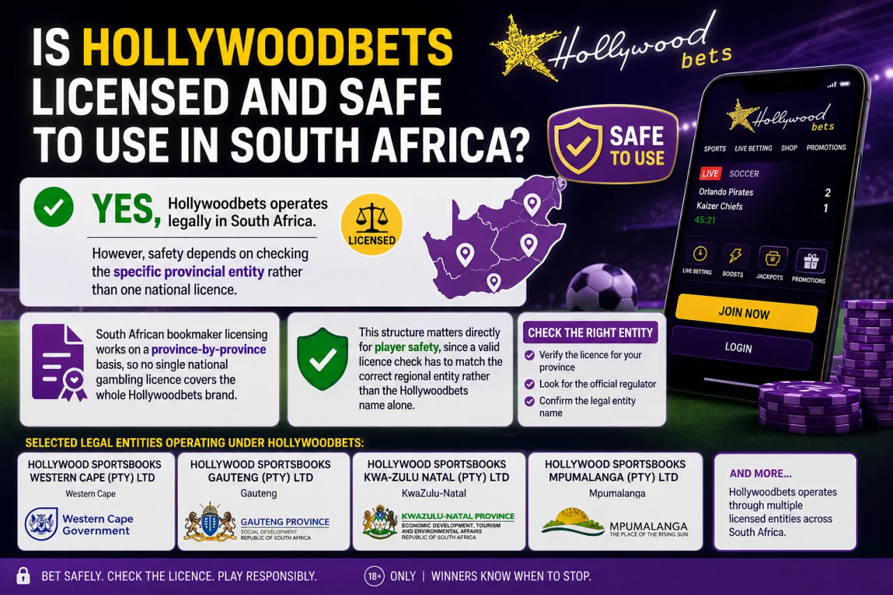 Is Hollywoodbets Licensed and Regulated in South Africa