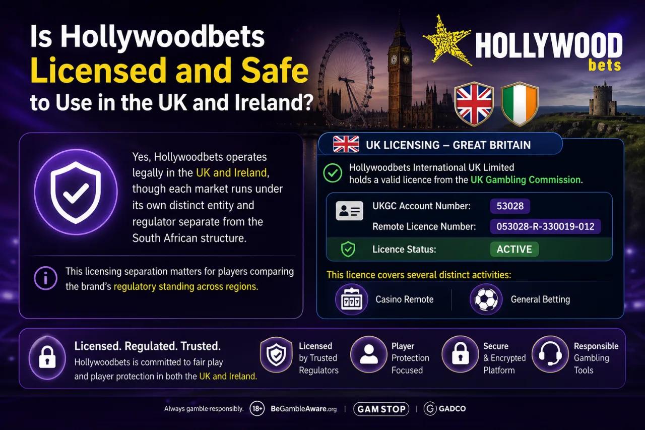 Is Hollywoodbets Licensed and Regulated in Great Britain
