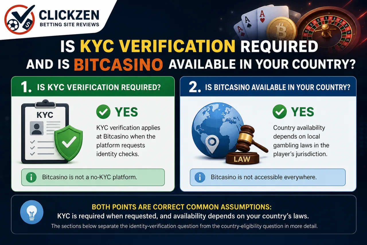 Is KYC Verification Required and Is Bitcasino Available in Your Country