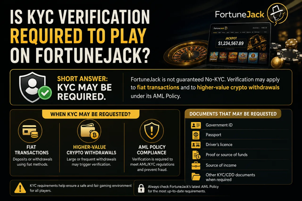 Is KYC Verification Required to Play on FortuneJack Is KYC Verification Required to Play on FortuneJack