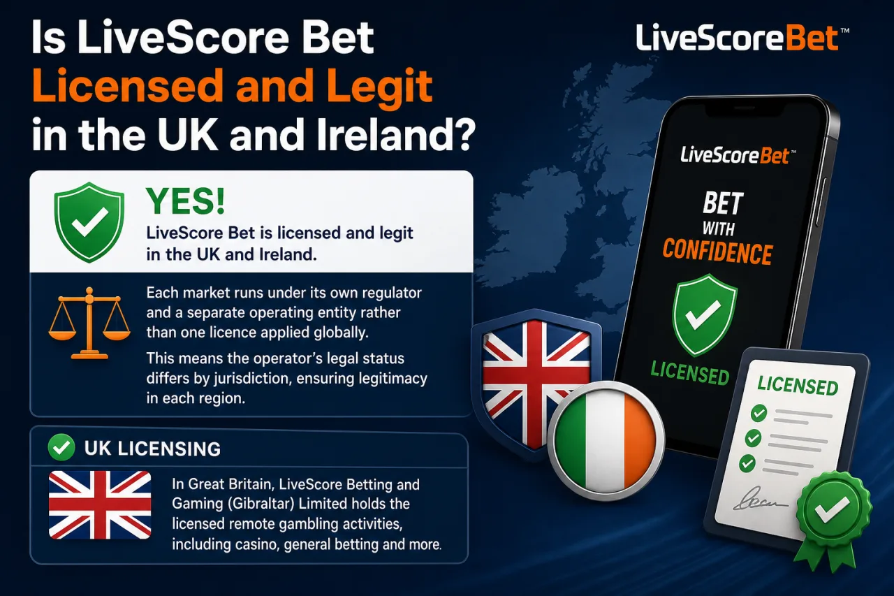 Is LiveScore Bet Licensed and Legit in Great Britain and Ireland