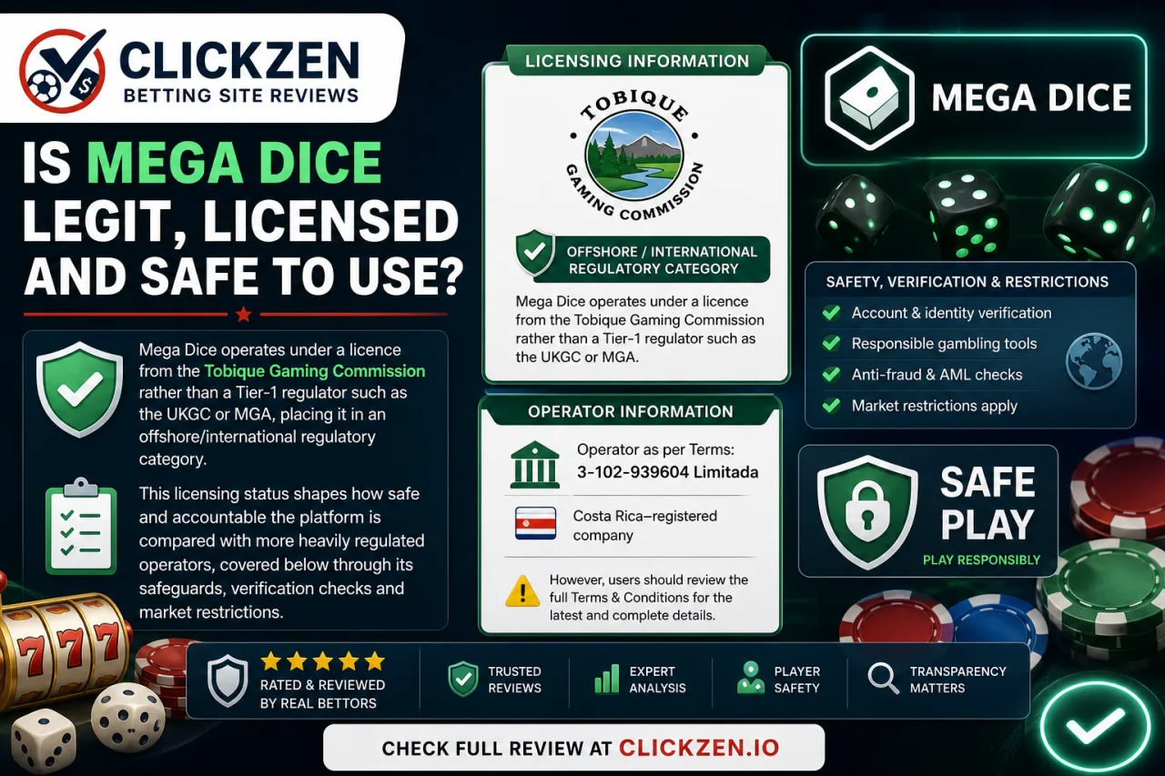 Is Mega Dice Legit, Licensed and Safe to Use