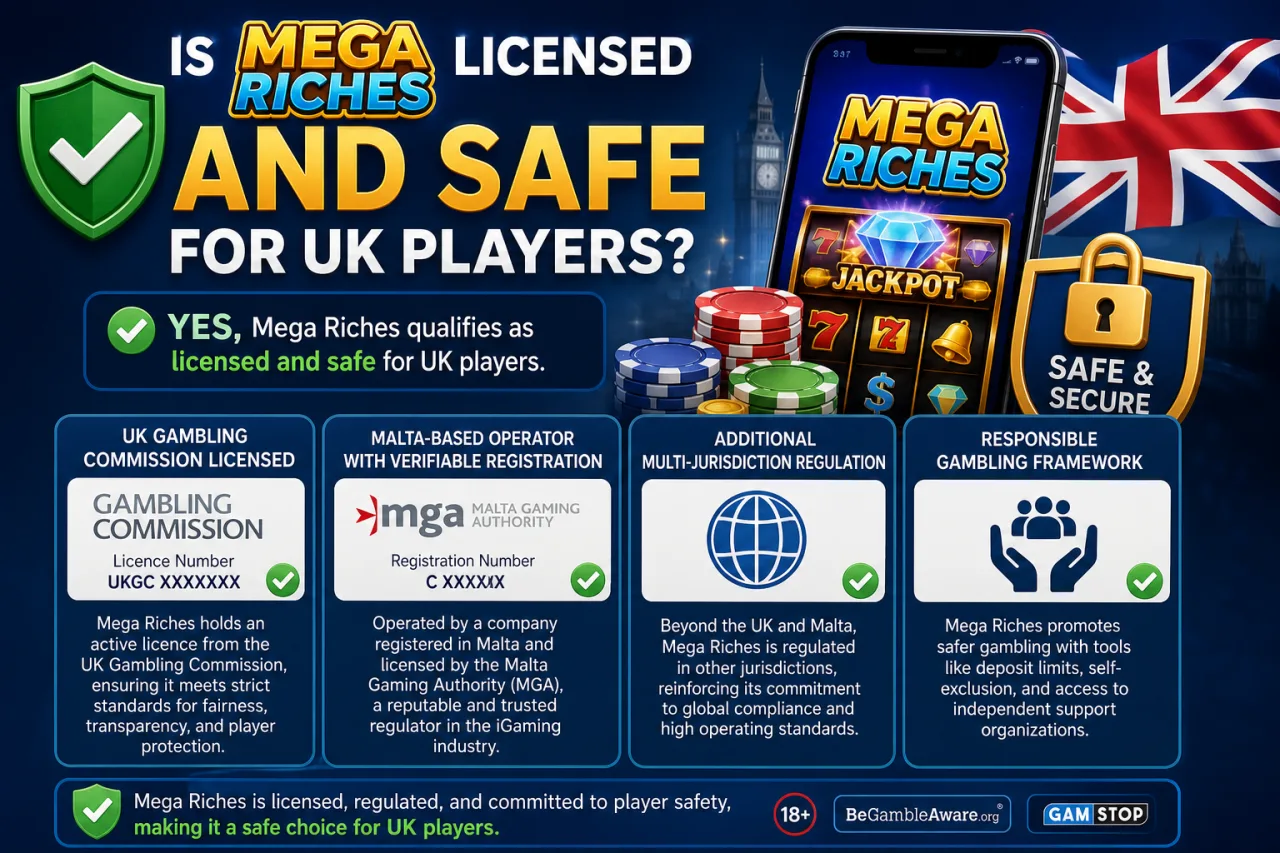 Is Mega Riches Licensed and Safe for UK Players