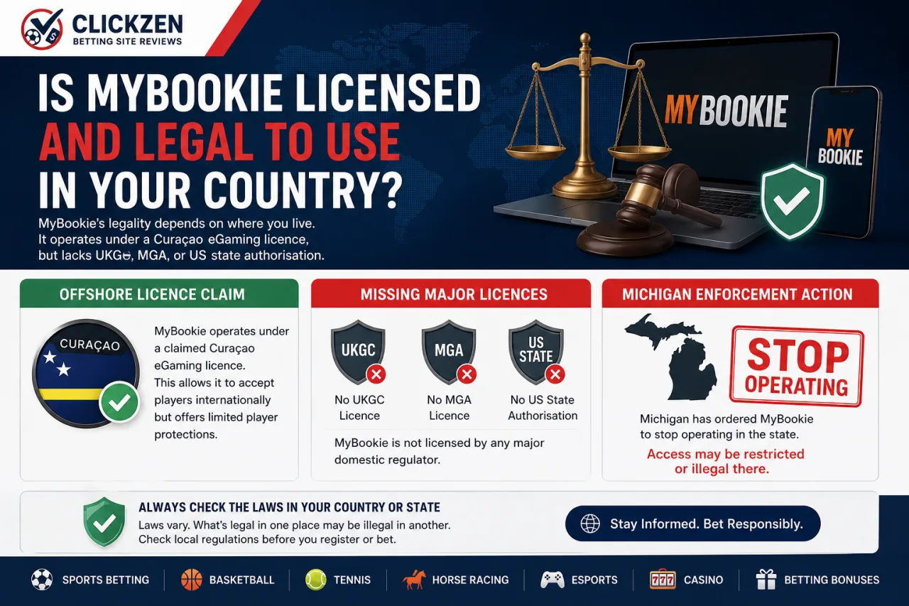 Is MyBookie Licensed and Legal to Use in Your Country