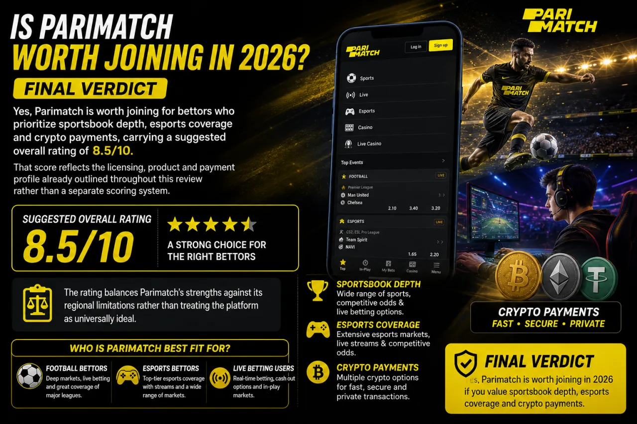 Is Parimatch Worth Joining in 2026? Final Verdict
