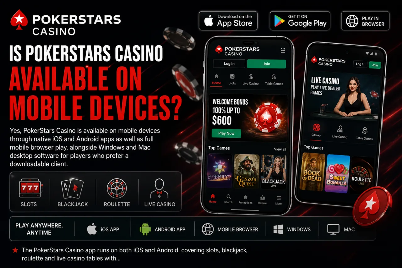 Is PokerStars Casino Available on Mobile Devices