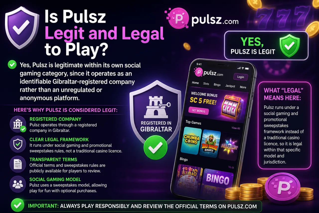 Is Pulsz Legit and Legal to Play