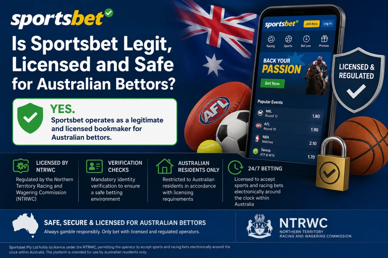 Is Sportsbet Legit, Licensed and Safe for Australian Bettors