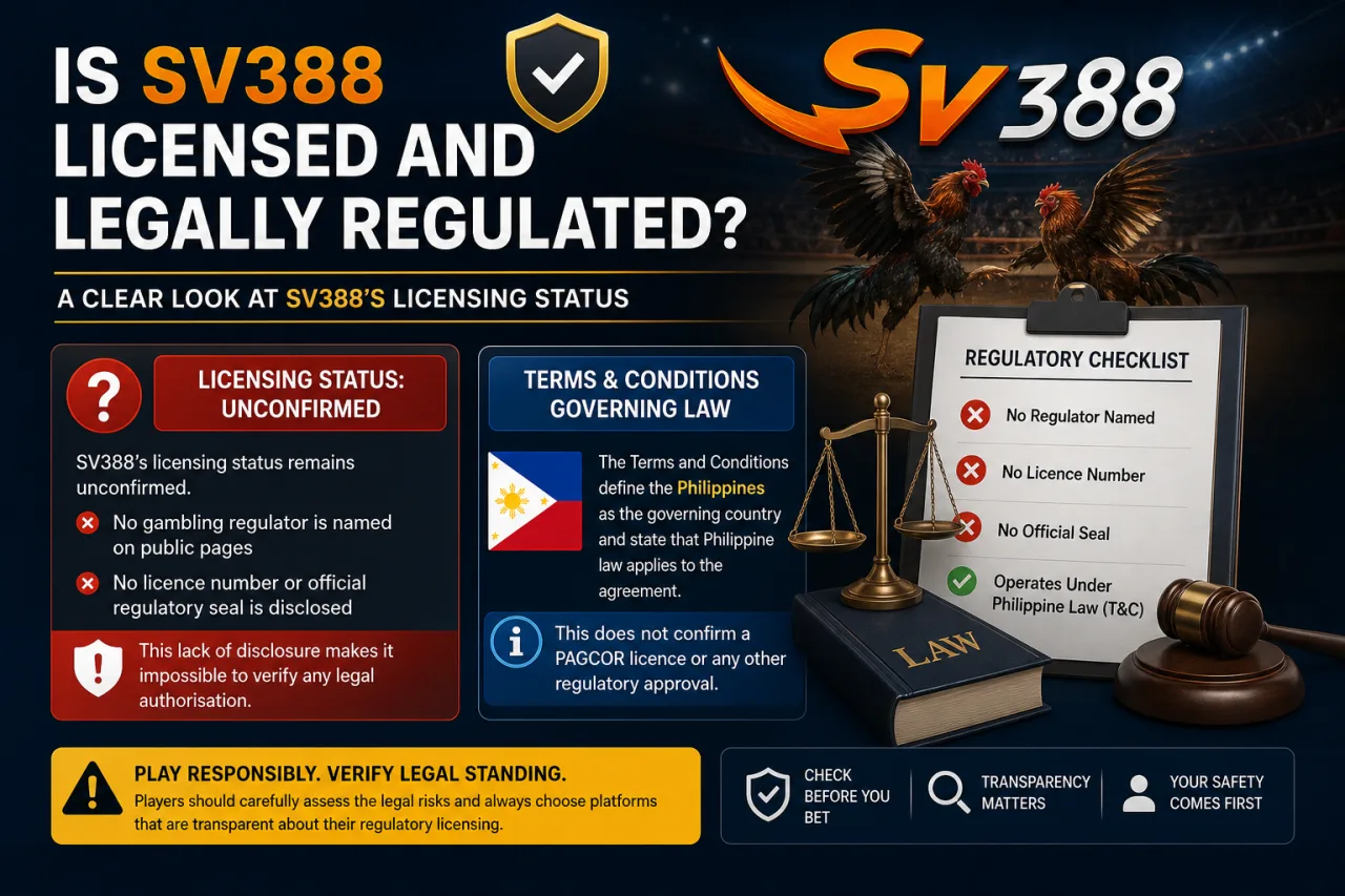 Is SV388 Licensed and Legally Regulated