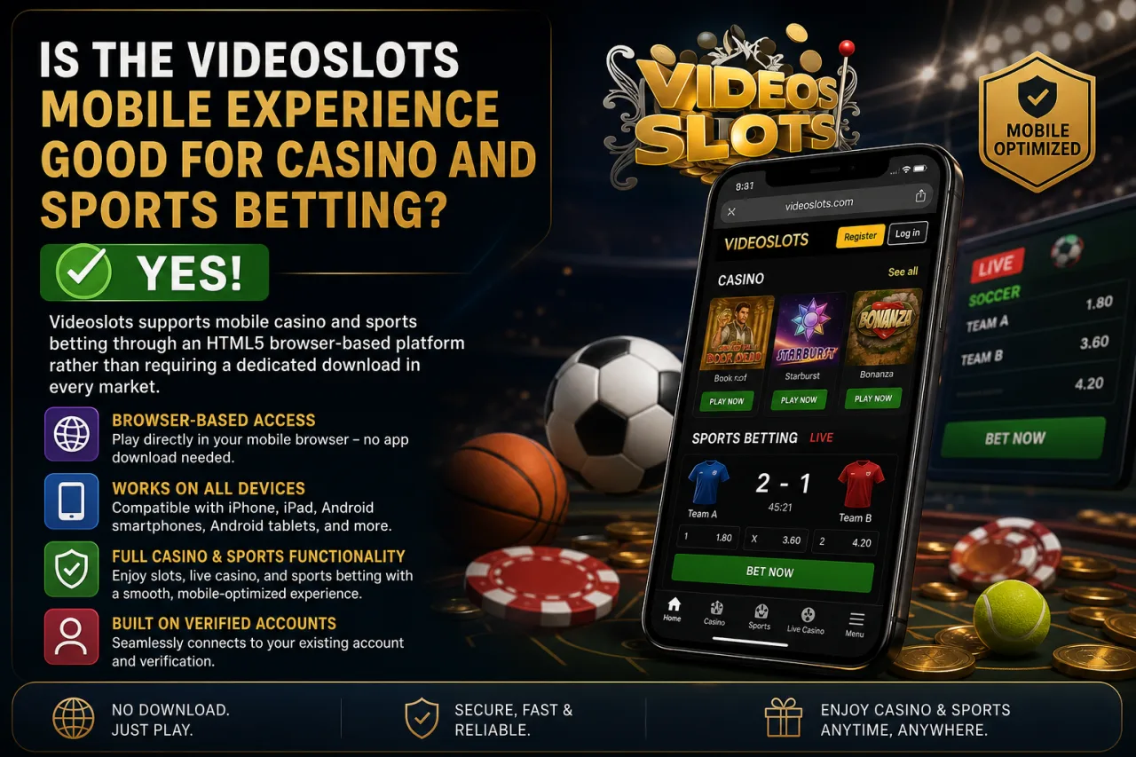 Is the Videoslots Mobile Experience Good for Casino and Sports Betting