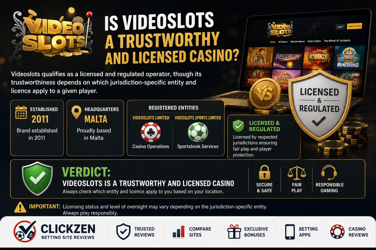 Is Videoslots a Trustworthy and Licensed Casino
