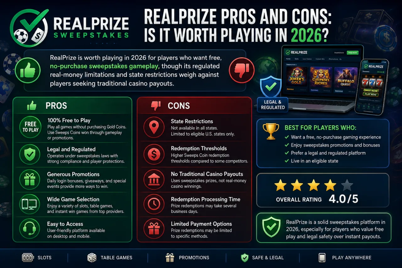 RealPrize Pros and Cons: Is It Worth Playing in 2026