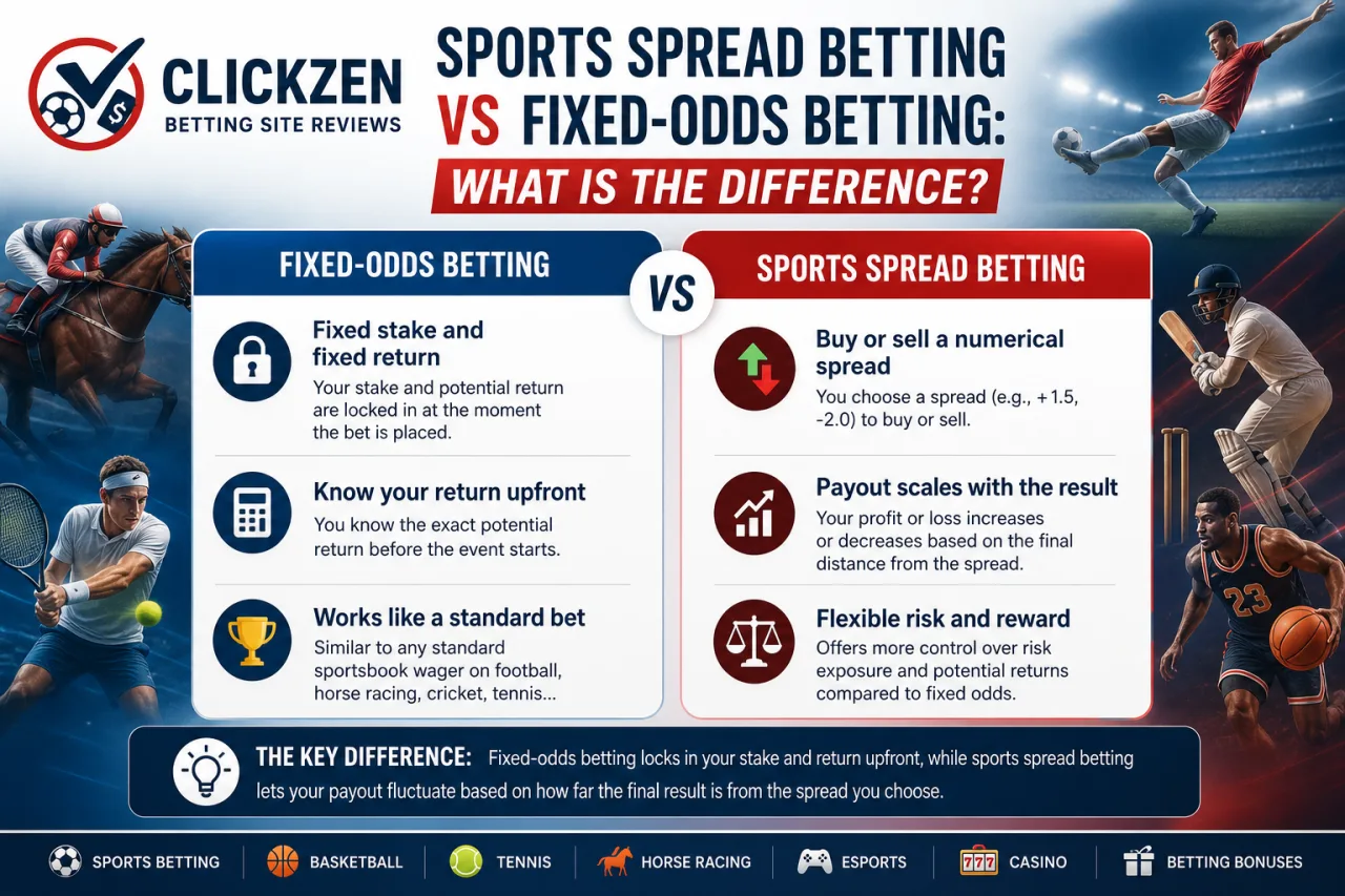 Sports Spread Betting vs Fixed-Odds Betting: What Is the Difference
