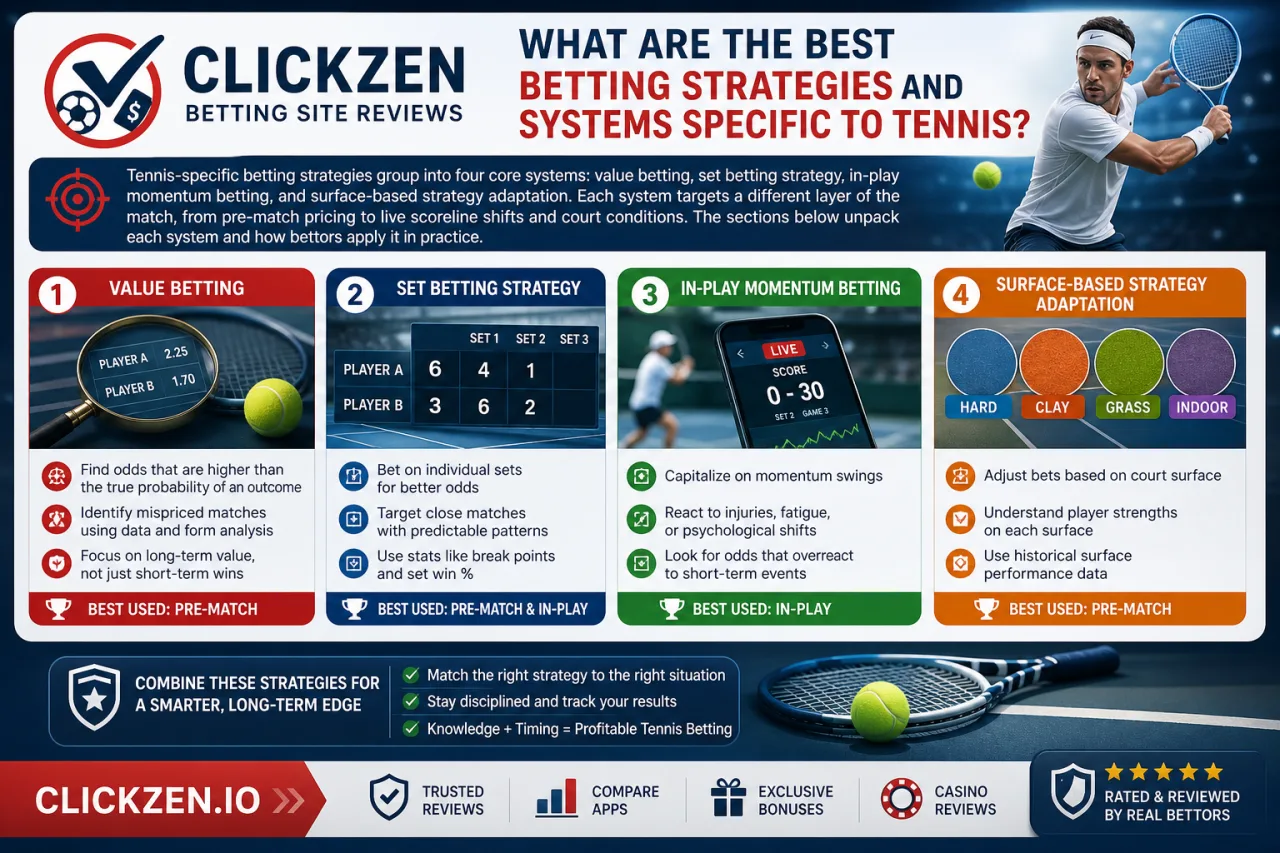 What Are the Best Betting Strategies and Systems Specific to Tennis