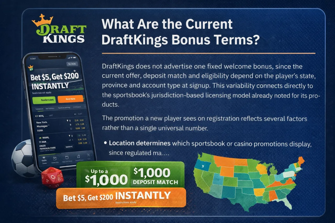 What Are the Current DraftKings Bonus Terms