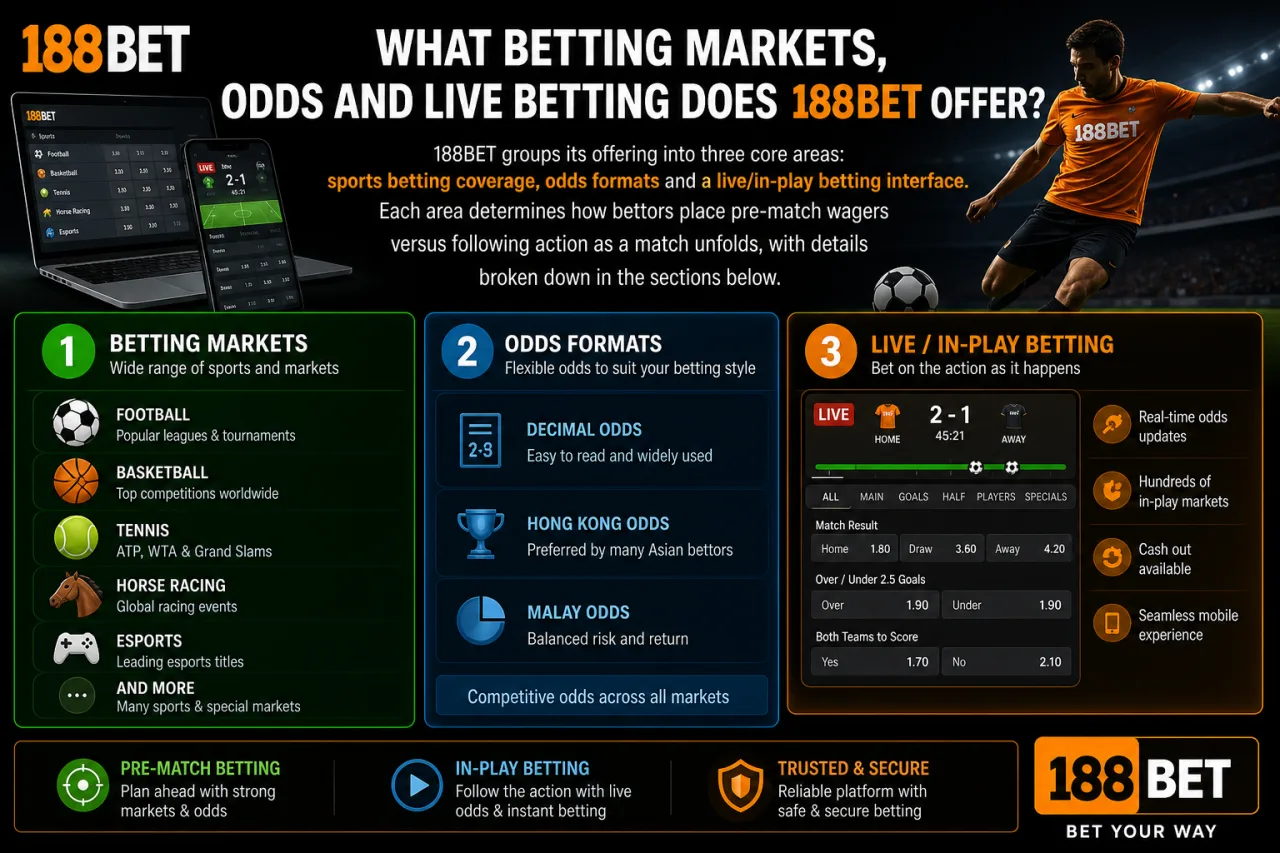 Sports, esports and gaming sections available through the taptap successor to 188BET