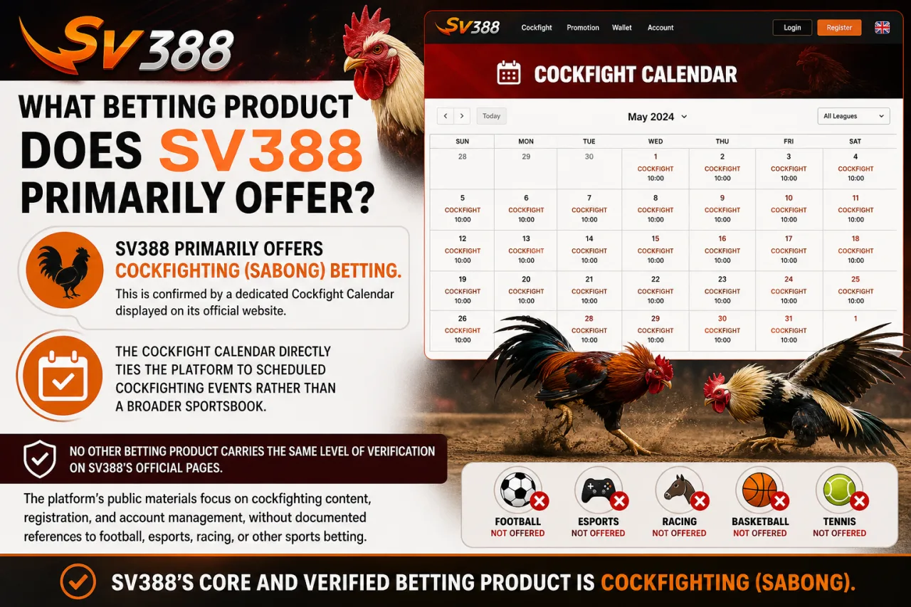 What Betting Product Does SV388 Primarily Offer