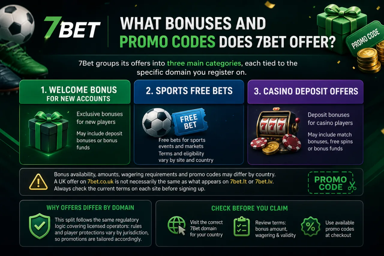 What Bonuses and Promo Codes Does 7Bet Offer