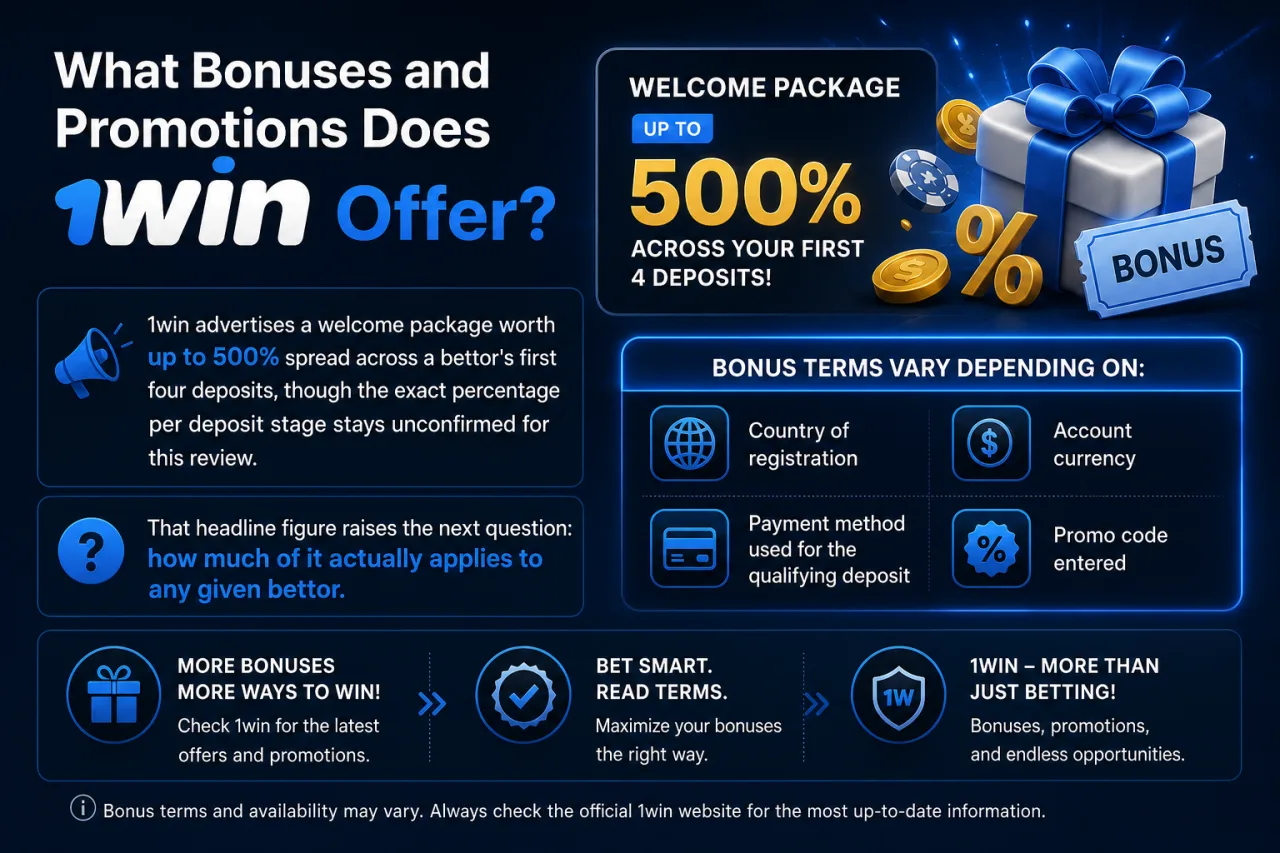 What Bonuses and Promotions Does 1win Offer
