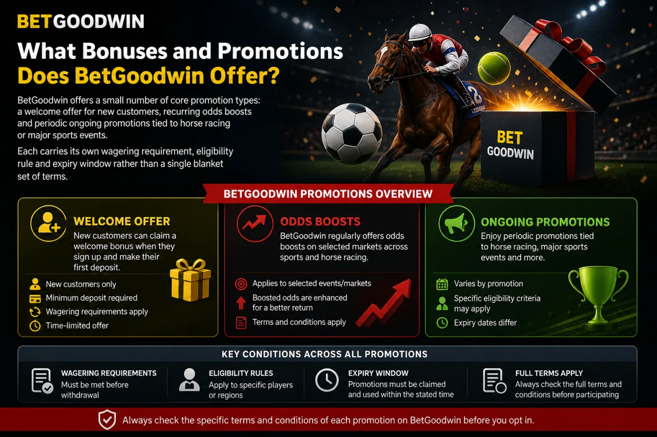 What Bonuses and Promotions Does BetGoodwin Offer