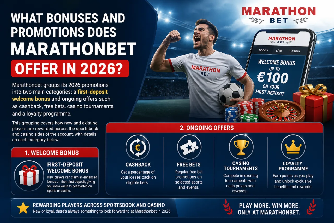 What Bonuses and Promotions Does Marathonbet Offer in 2026