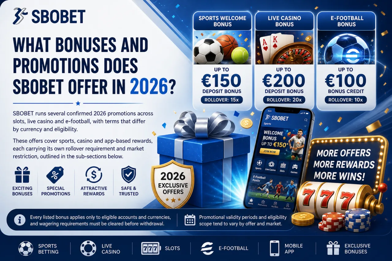 What Bonuses and Promotions Does SBOBET Offer in 2026