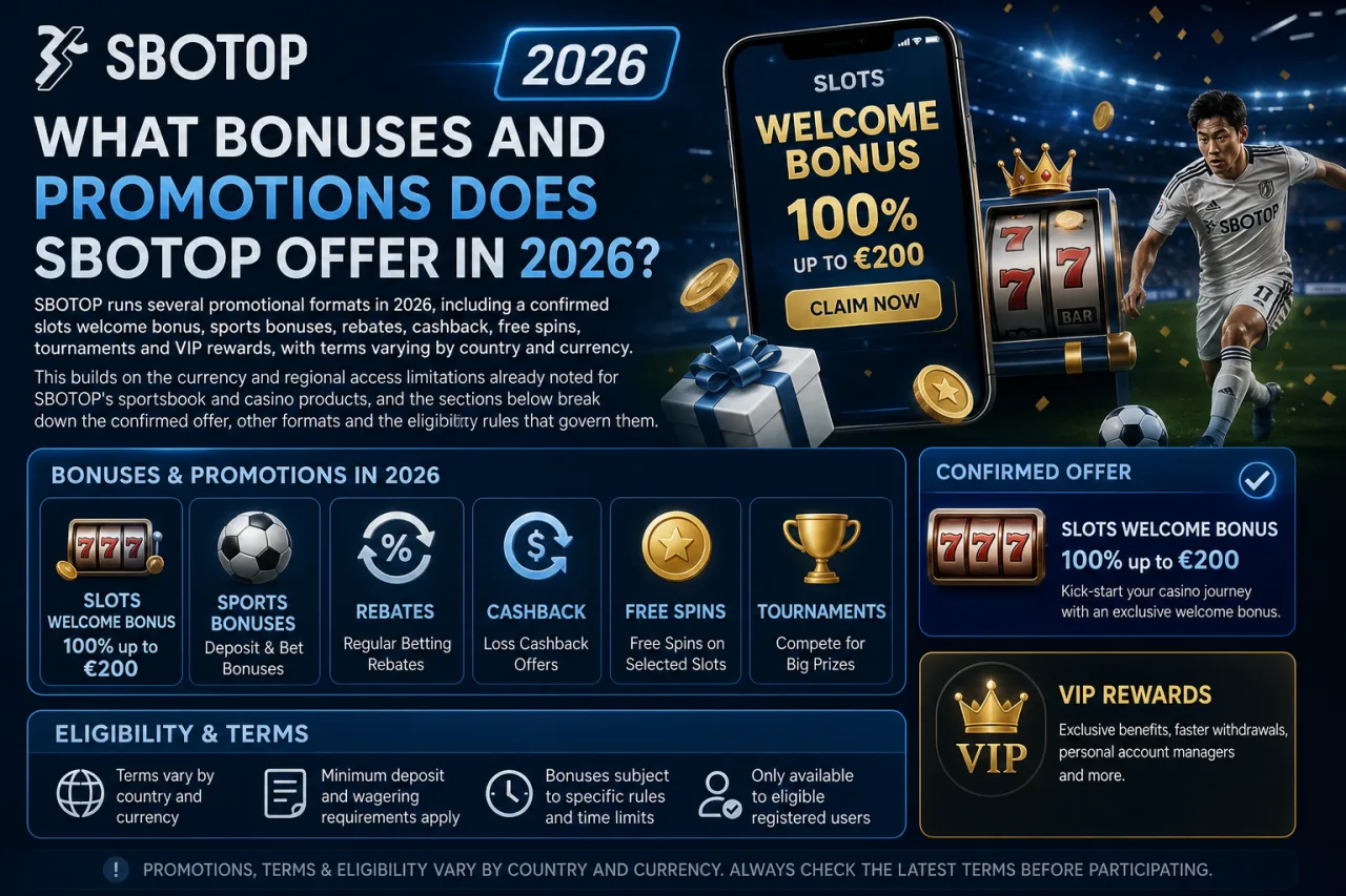 What Bonuses and Promotions Does SBOTOP Offer in 2026 What Bonuses and Promotions Does SBOTOP Offer in 2026