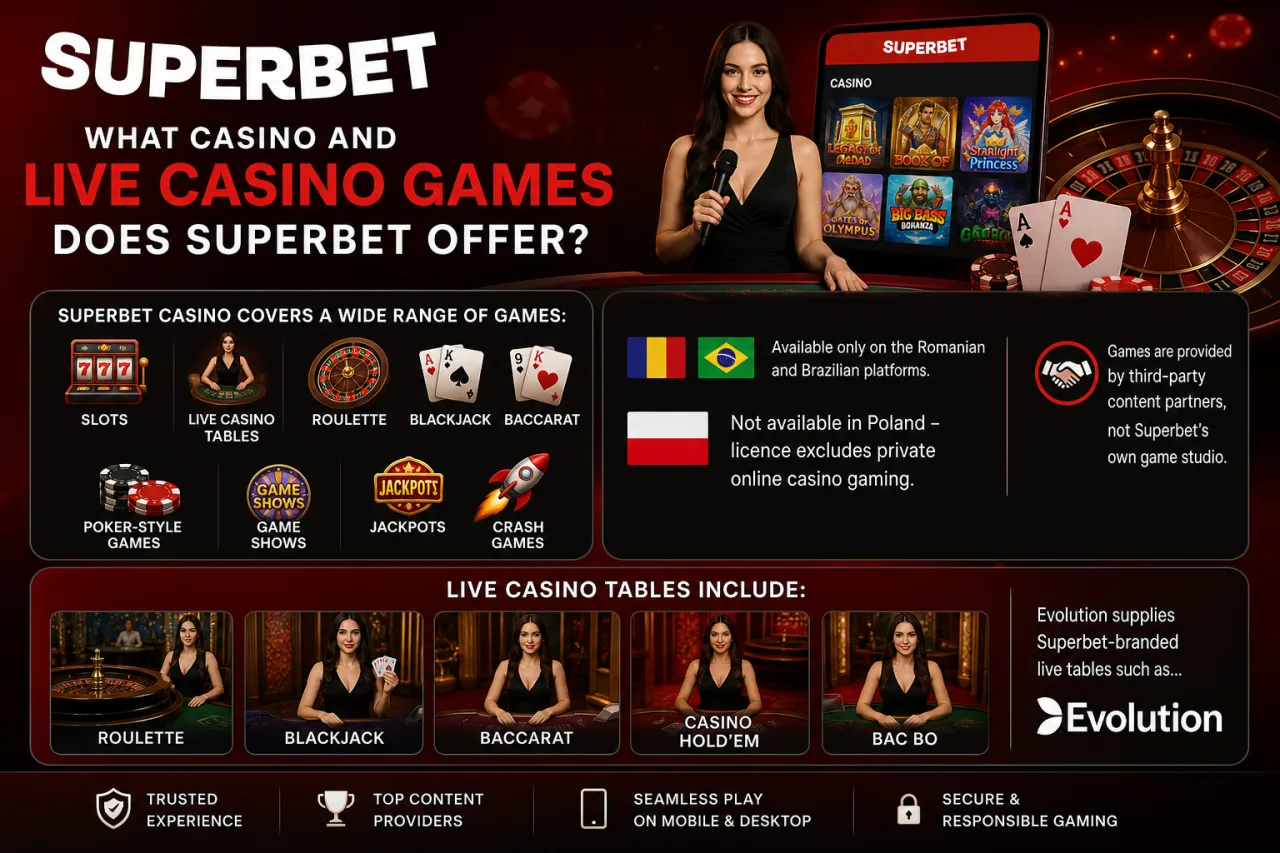 What Casino and Live Casino Games Does Superbet Offer