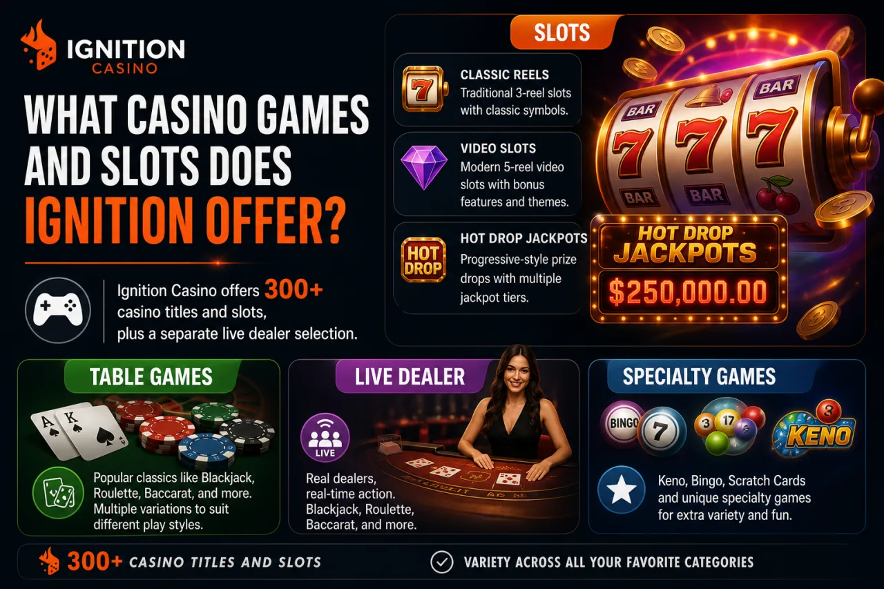 What Casino Games and Slots Does Ignition Offer