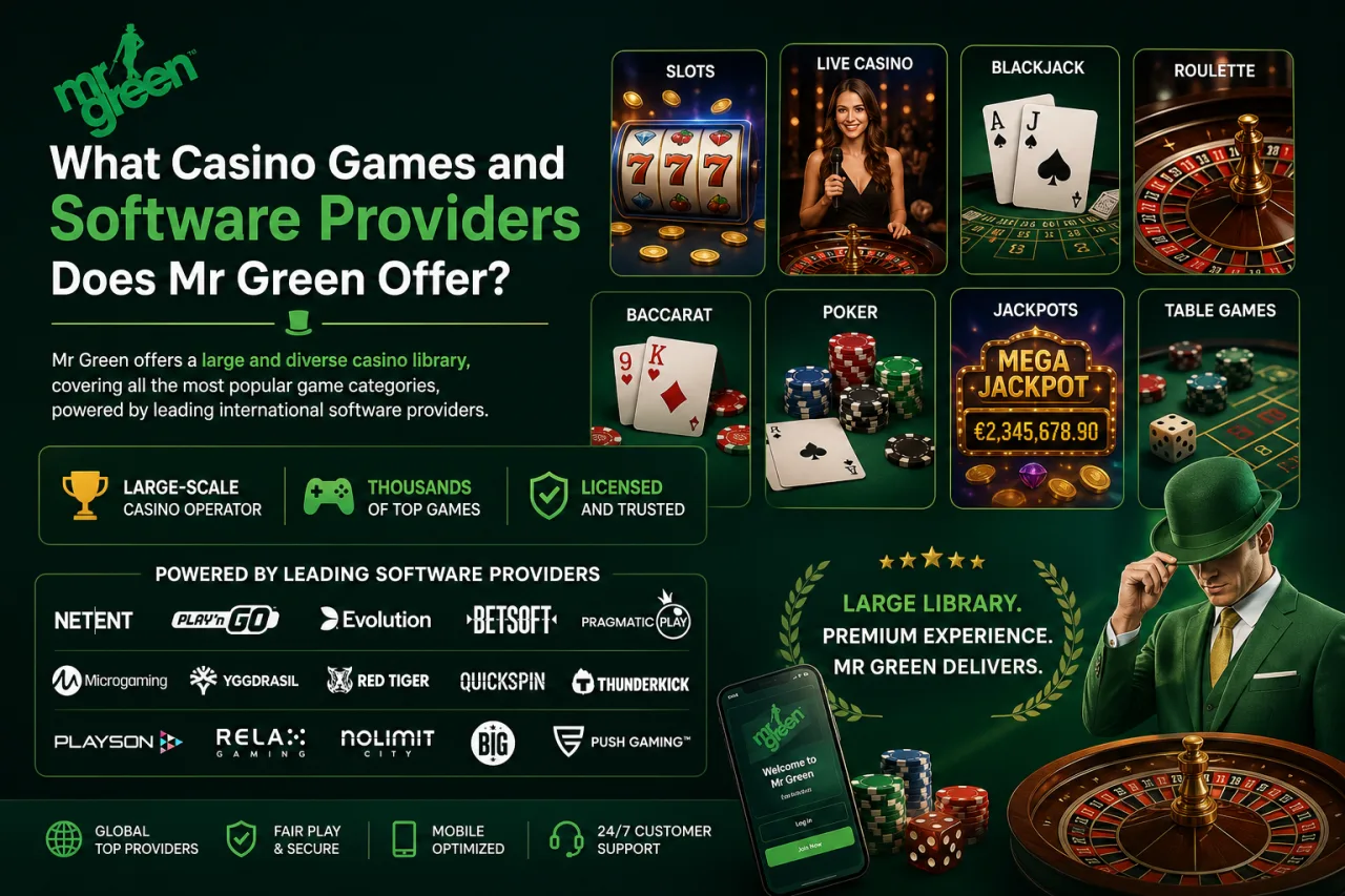 What Casino Games and Software Providers Does Mr Green Offer