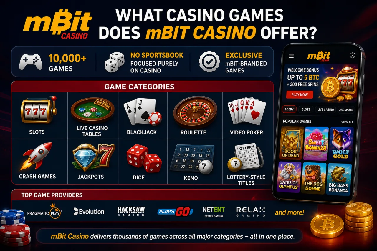 What Casino Games Does mBit Casino Offer