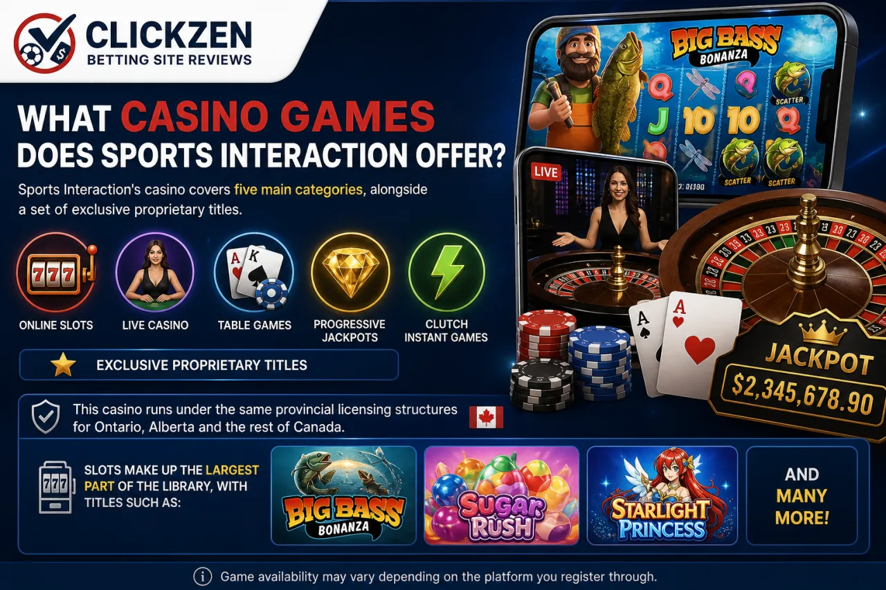 What Casino Games Does Sports Interaction Offer