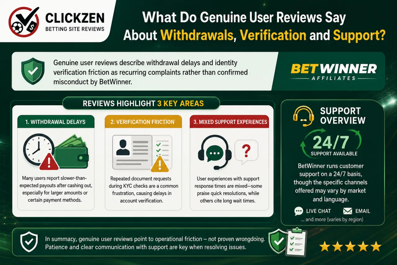 What Do User Reviews Say About Withdrawals Verification and Support