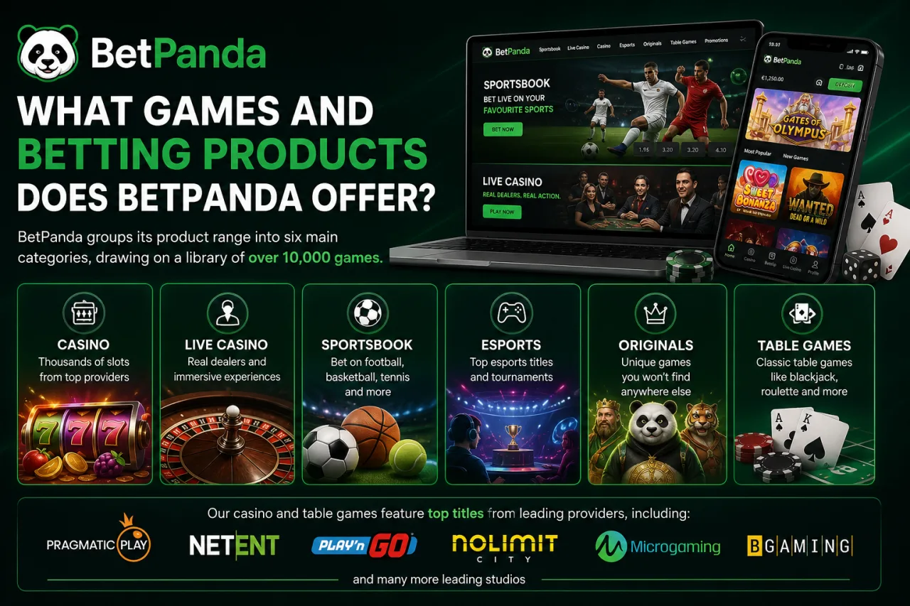 What Games and Betting Products Does BetPanda Offer