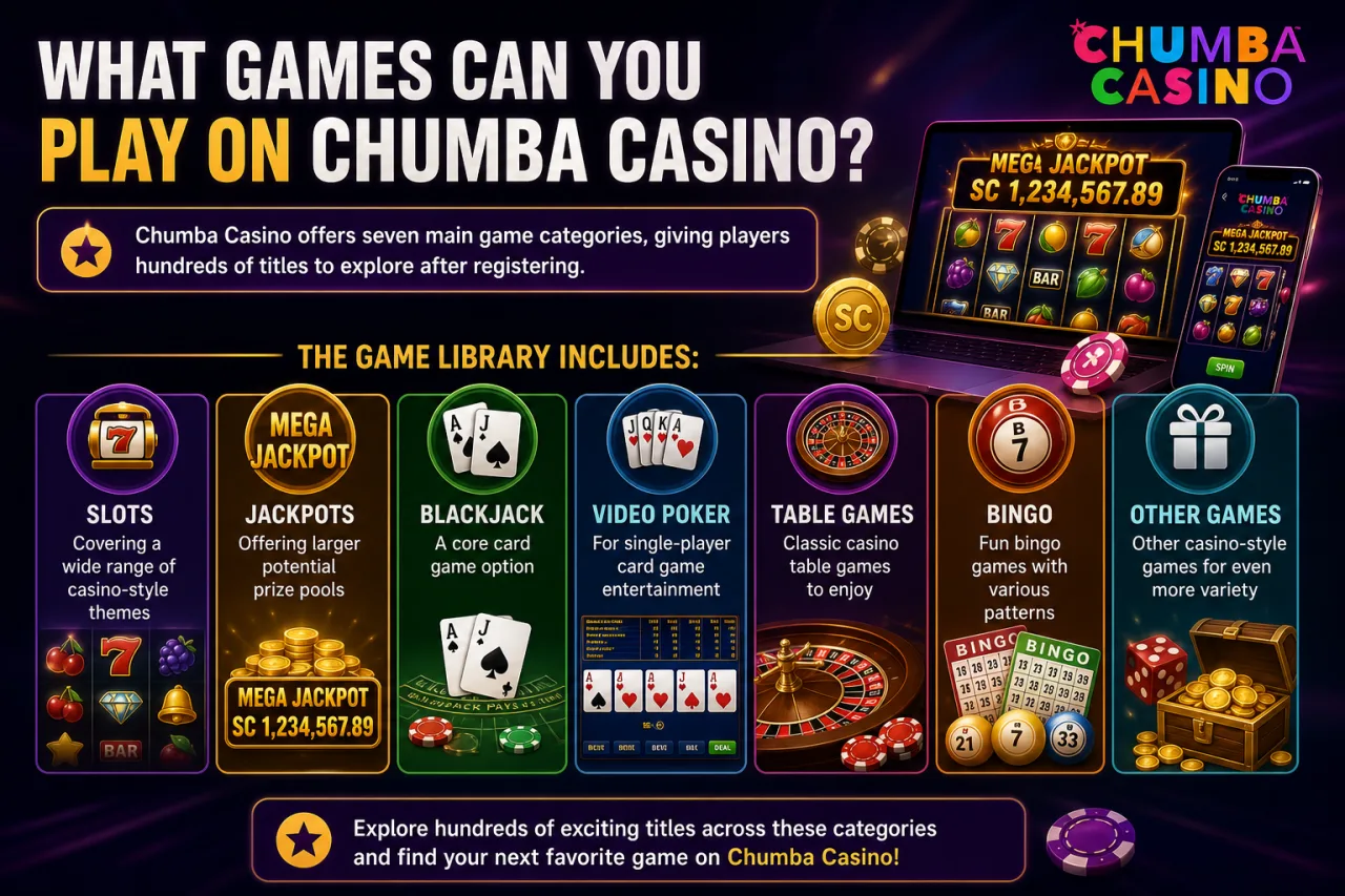 What Games Can You Play on Chumba Casino