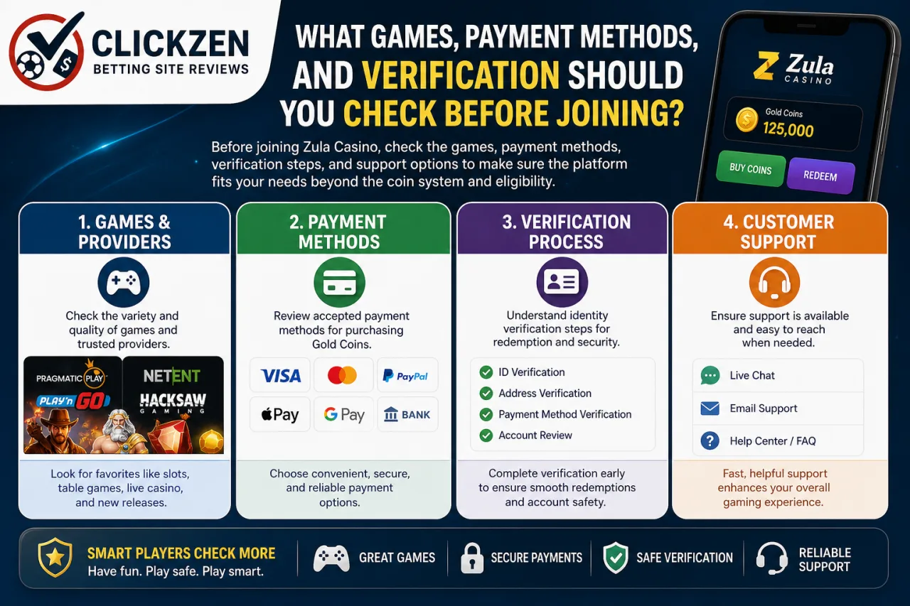 What Games, Payment Methods, and Verification Should You Check Before Joining