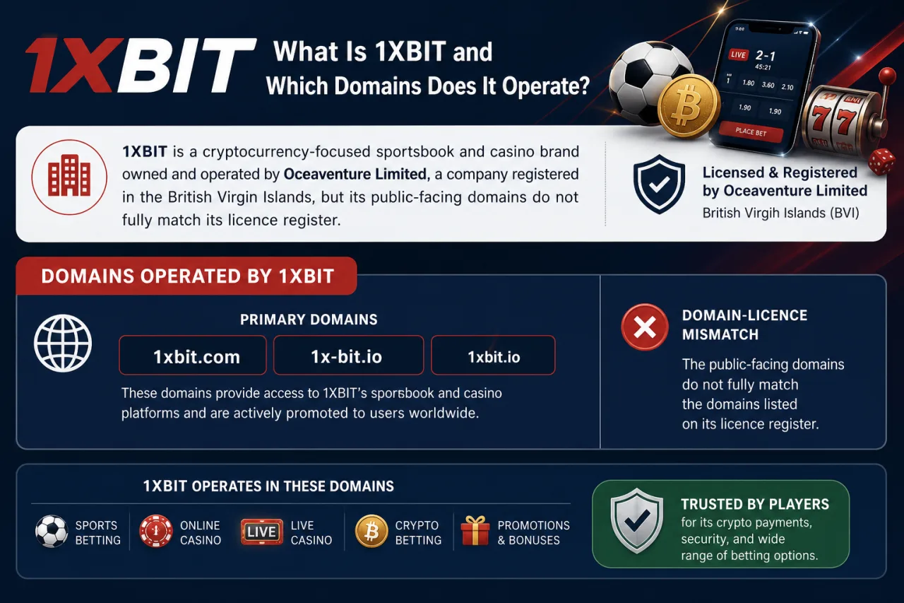 What Is 1XBIT and Which Domains Does It Operate