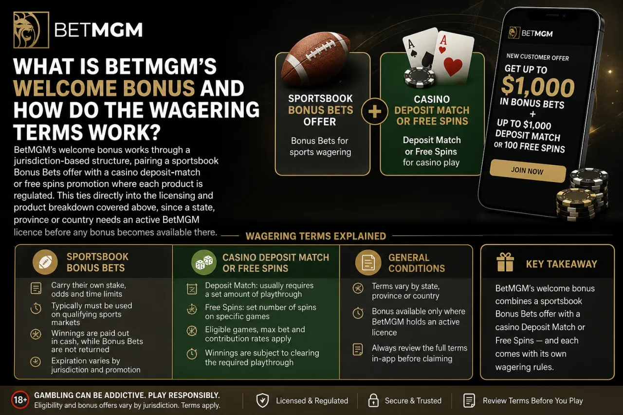 What Is BetMGM's Welcome Bonus and How Do the Wagering Terms Work
