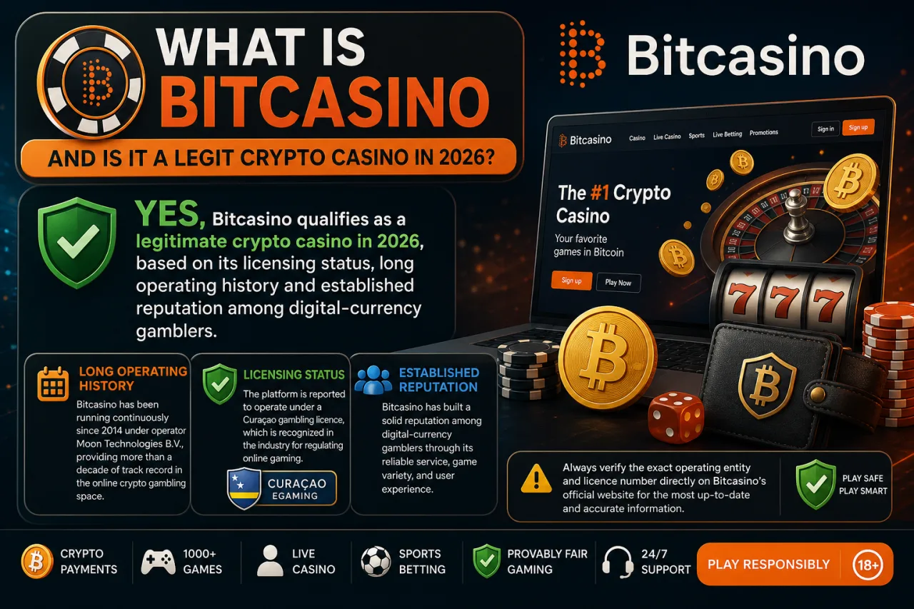 What Is Bitcasino and Is It a Legit Crypto Casino in 2026