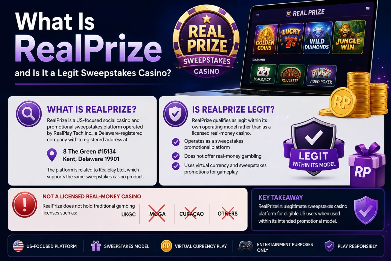 What Is RealPrize and Is It a Legit Sweepstakes Casino